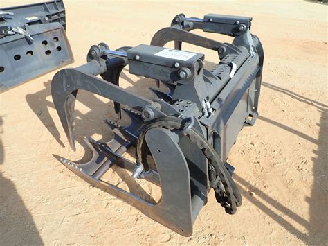 brush grapples skid steer|bobcat skid steer grapple attachment.